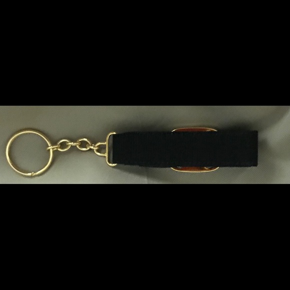 New Ferragamo Keychain Black Vara Bow New in Box - Picture 3 of 7